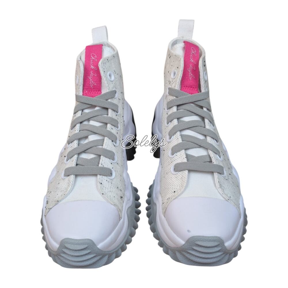 Converse Run Star Motion 90s Marbled White Prime Pink Black Platform Sneaker 6 - Picture 2 of 10
